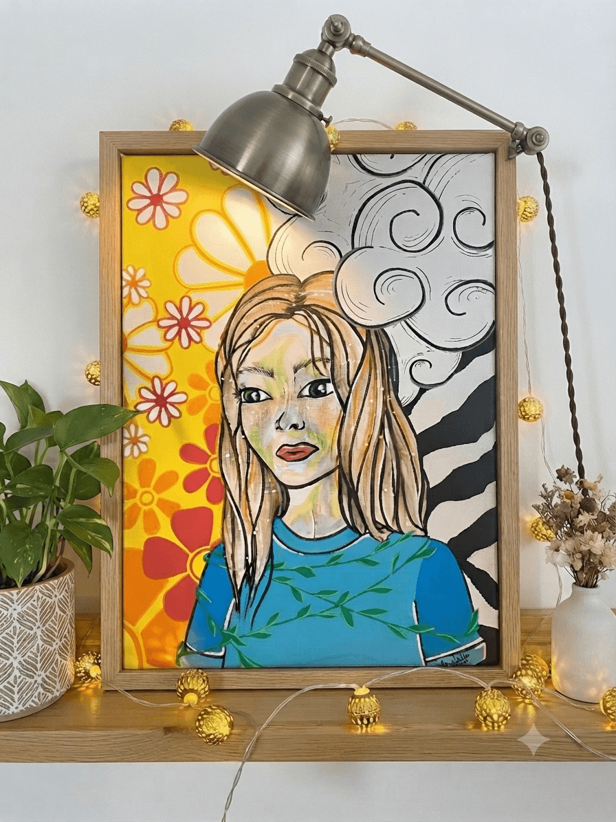 Femme zèbre